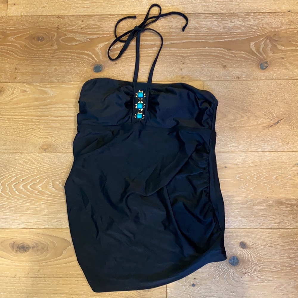 Liz Lange Maternity halter swim top.